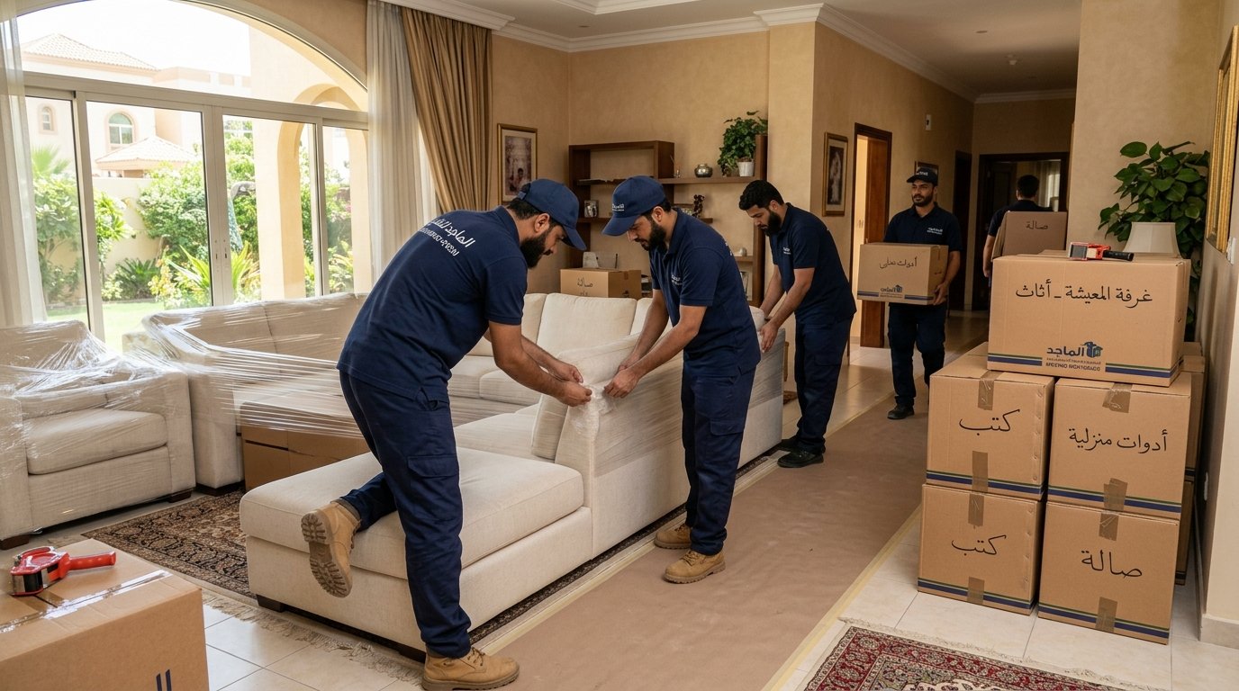 فريق البيت الحديث لنقل العفش أثناء العمل الميداني